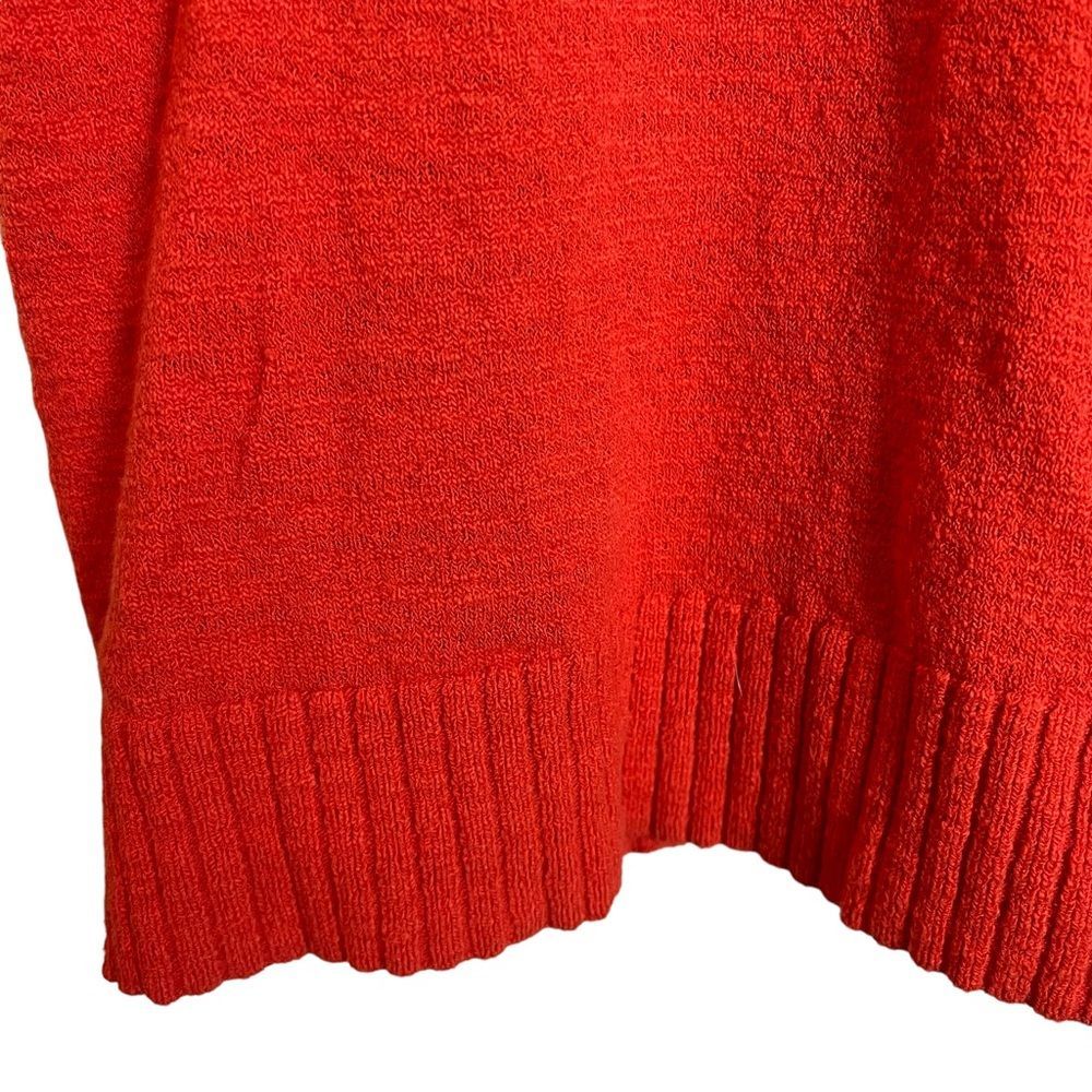 SOLD LOFT Orange Sleeveless Sweater Knit Summer Tank Top Size Medium - Picture 5 of 8